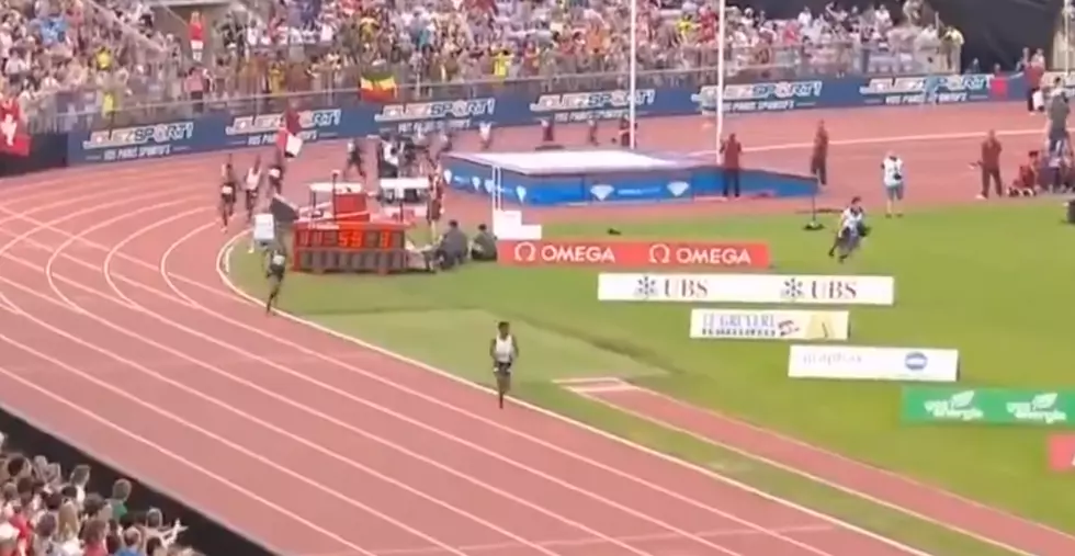 Runner Celebrates Victory, But Still Has a Lap to go, Finishes 10th (video)