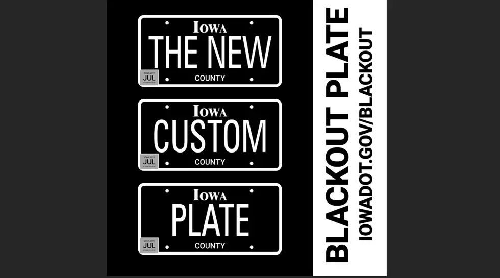 Iowa&#8217;s &#8216;Blackout&#8217; License Plates Now Easier to Get