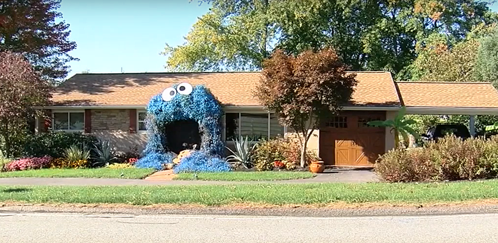 Woman Turns Her Home Entrance Into Cookie Monster