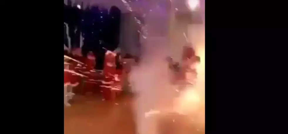 (VIDEO) Teachers Accidentally used Outdoor Fireworks at a Christmas play