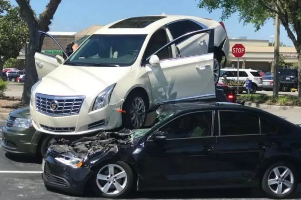 Florida Man Parks Cadillac on Top of Two Cars (video)