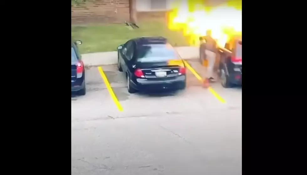 Woman Torches Jeep, Nearly Destroys Herself in the Process (video)