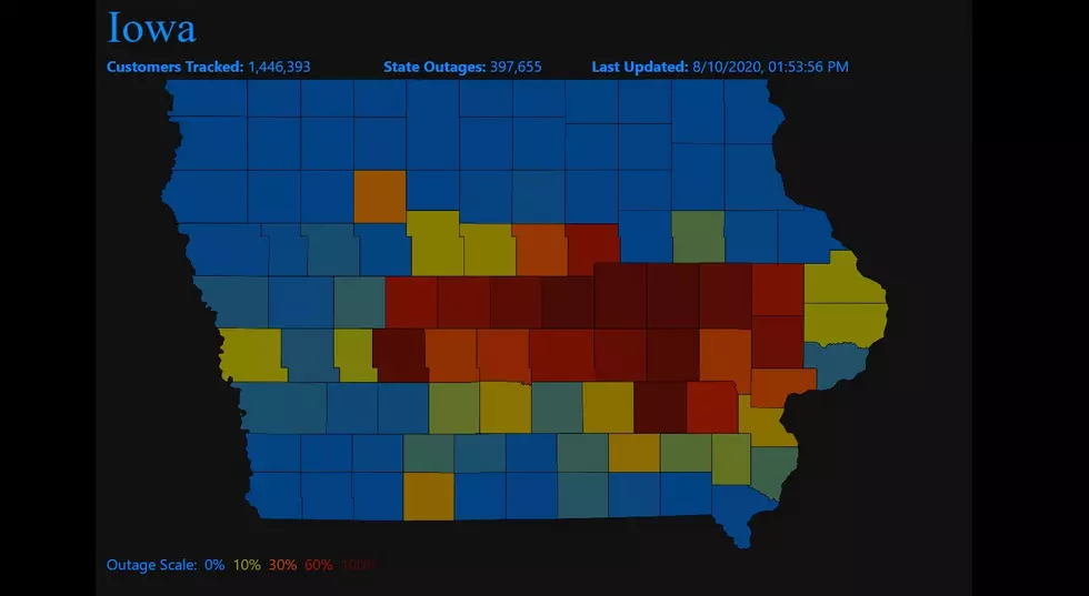 Over 400,000 Customers Without Power in Iowa