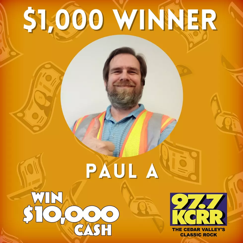 Paul Won $1,000!