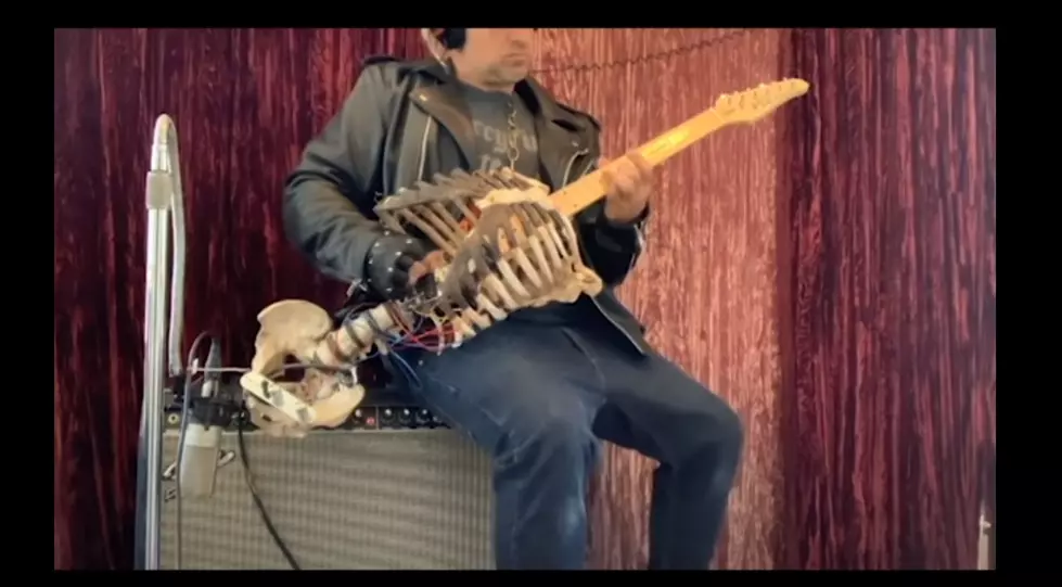 Florida Man Turns His Uncle’s Skeleton Into a Guitar