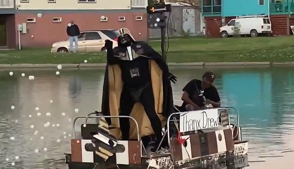 Darth Vader on a Boat Sings ‘My Heart Will Go On’ to Honor Drew Brees