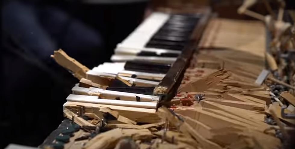 How Video Game Sounds are Made: By Smashing a Piano (VIDEO)