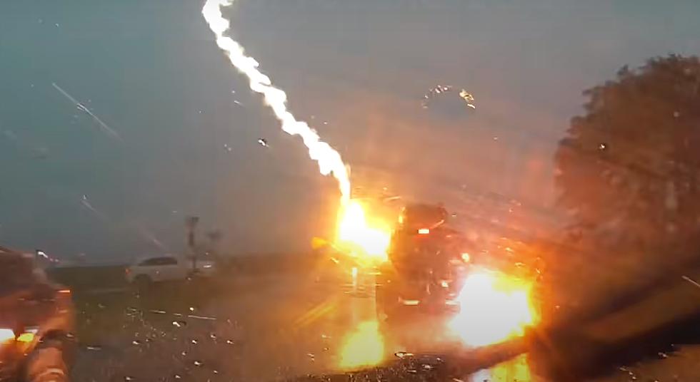 Jeep Gets Hit By Multiple Lightning Strikes (VIDEO)