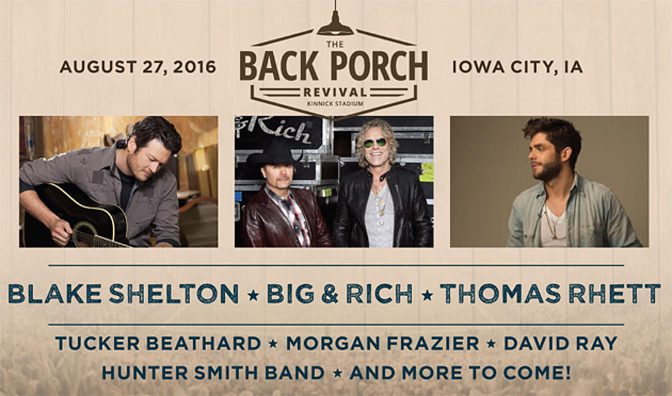 Two Big Acts Added To The Back Porch Revival At Kinnick