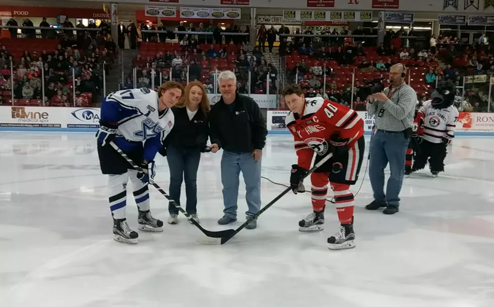 Bucky-n-Brooks at the Black Hawks Game [Watch]