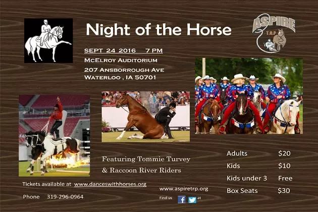 &#8220;Night of the Horse&#8221; Comes To McElroy Auditorium In Waterloo