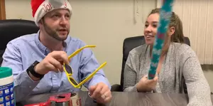 Tiffany And Johnny Do Battle In A Wrap Contest