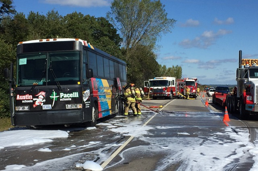 No Injuries Reported After Bus Fire Near Rochester