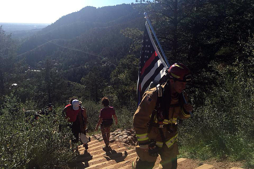 Colorado Firefighters Honor 9/11 by Climbing Manitou Incline in Record Heat
