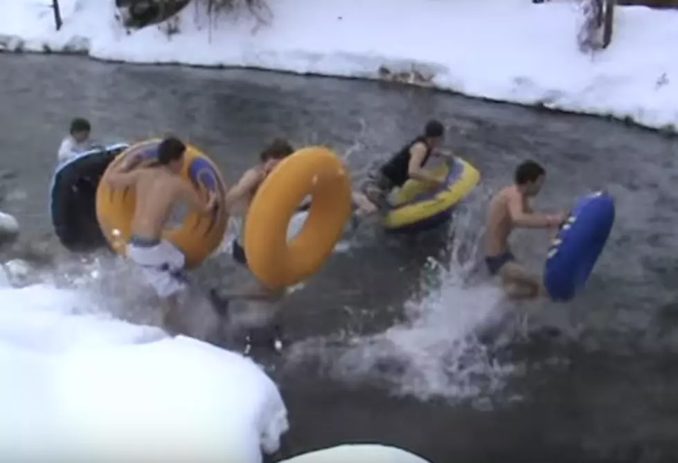 Would You Be Brave Enough to Float the River in the Winter?