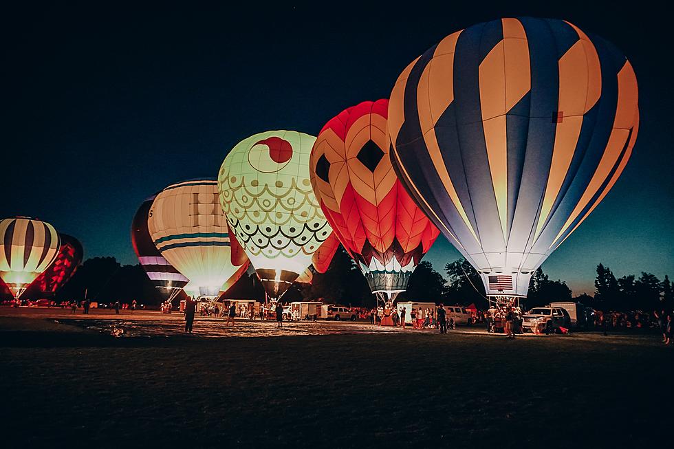 Hot Air Balloons Light Up Boise Skyline For Evening Finale