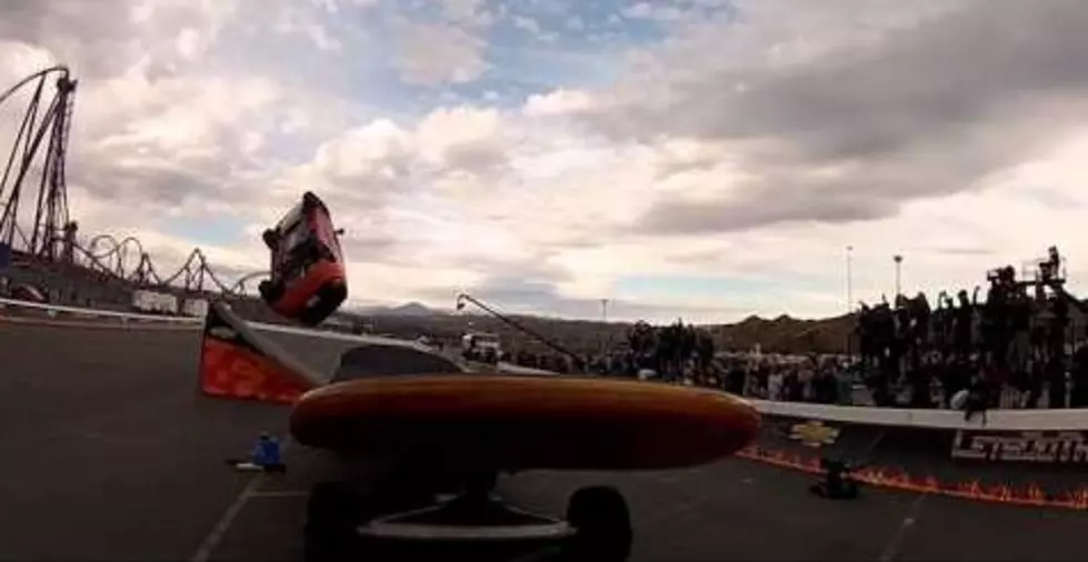 Stuntman Does Skateboard Kick Flip With Compact Car [VIDEO]