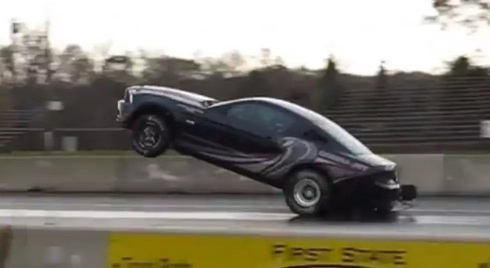 Limited Edition Ford Mustang Pops Wheelie and Crashes [VIDEO]