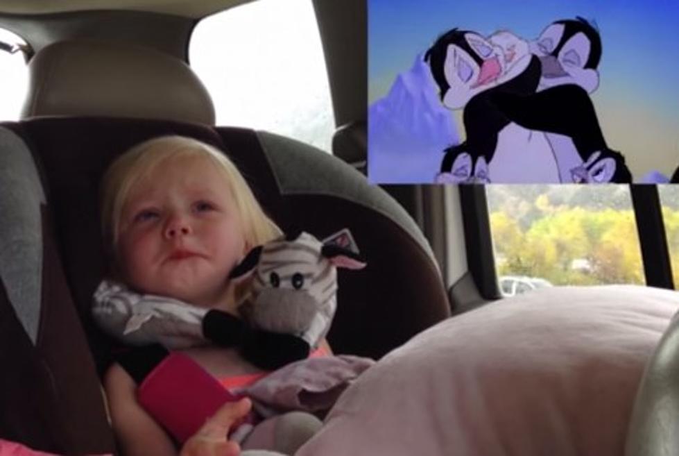 Cute Alert! Little Girl Gets Emotional During Cartoon [WATCH]