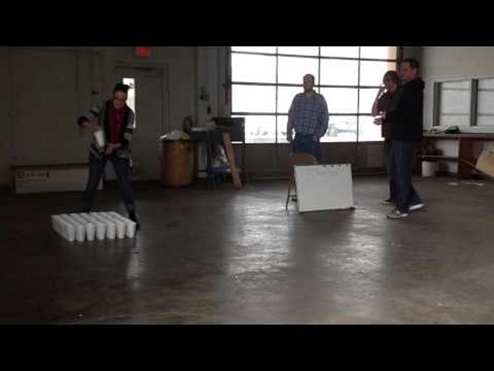 Watch the KISS-FM Staff Play Powerball Beer Pong to Pick Ticket Numbers [VIDEO]