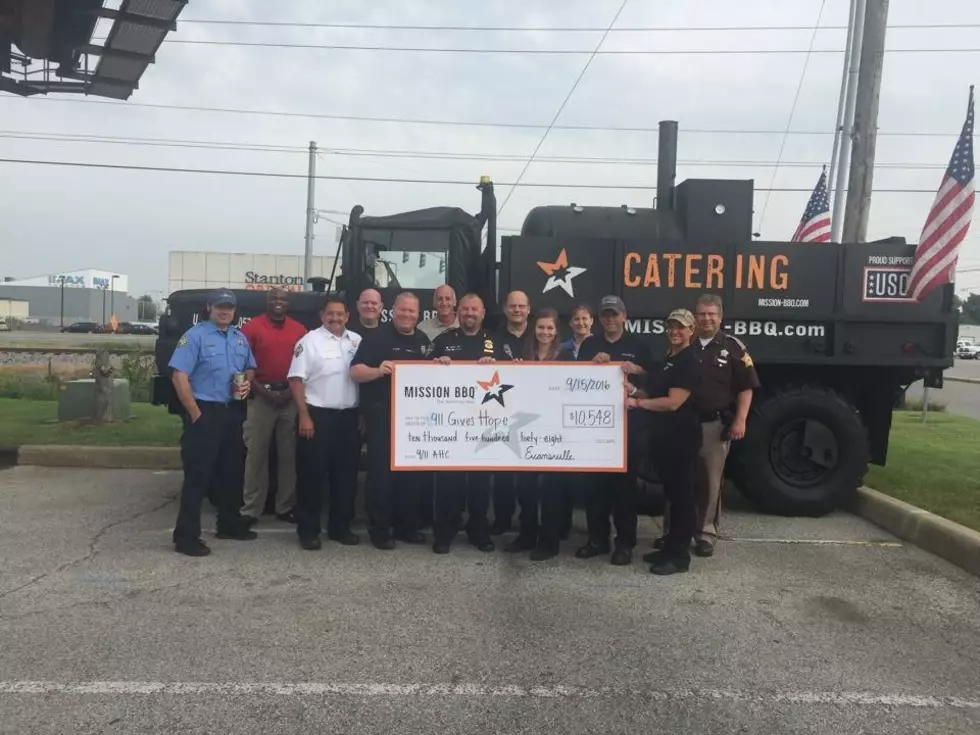 911 Gives Hope Collects Over $10,000 From Mission BBQ