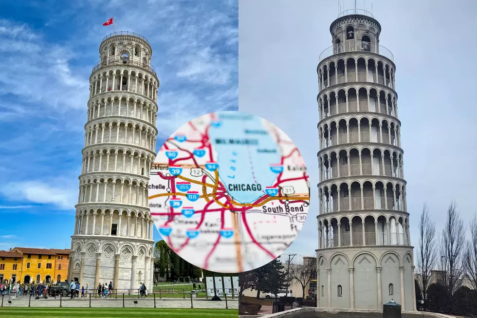 Must See Replica of Italy&#8217;s Leaning Tower of Pisa in Illinois