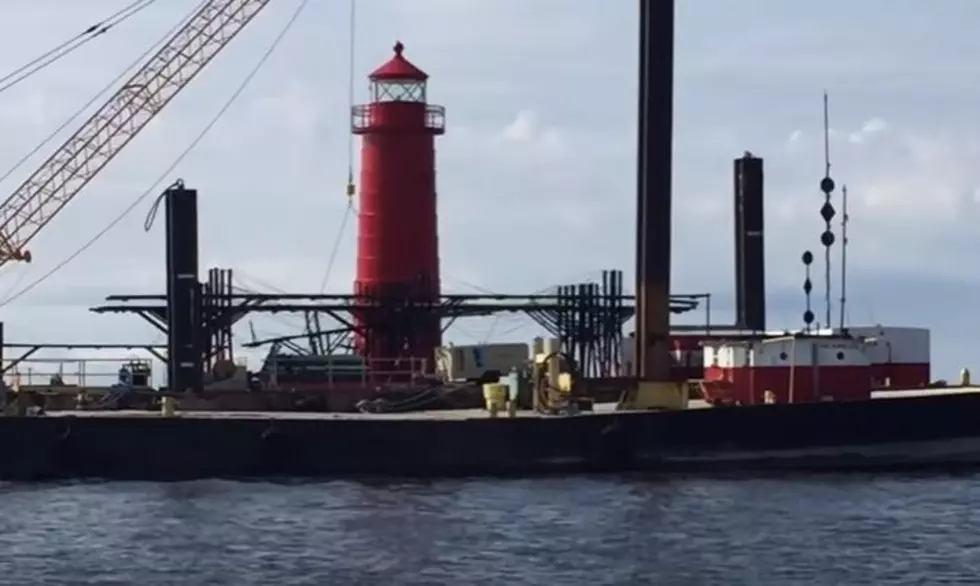 Watch As Crews Begin To Disassemble Grand Haven Catwalk and Change the Lake Michigan View Forever