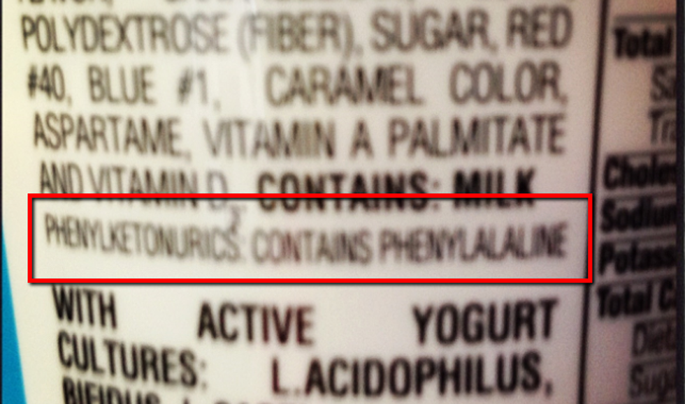Phenylketonurics: Contains Phenylalanine — What Does This Warning Mean? The Mom of a Phenylketonuric Explains