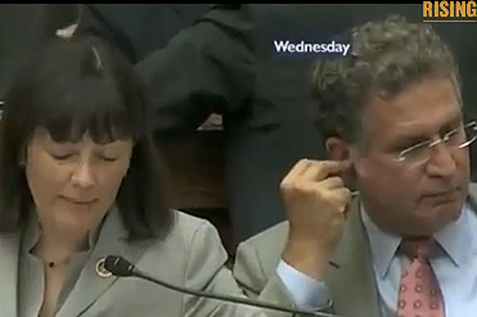 Congressman Eats His Ear Wax on Live TV [VIDEO]