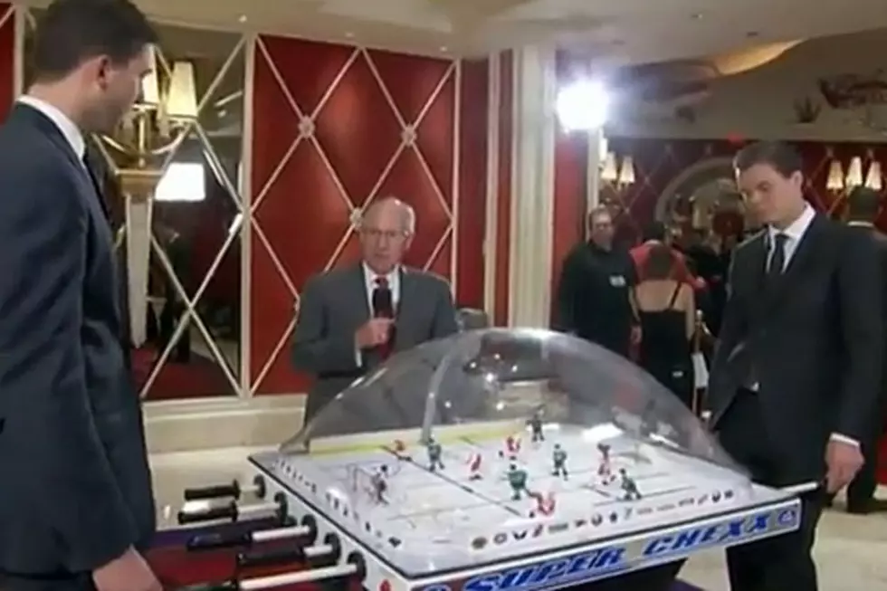 NBC’s Doc Emrick Does Riveting Play-By-Play for Bubble Hockey [VIDEO]