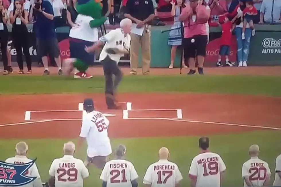 Terrible First Pitch Hits Cameraman Smack in His Privates