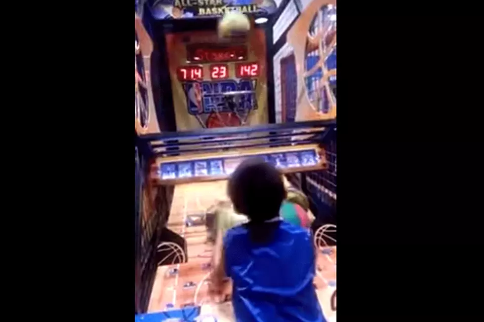 Little Boy Is Ultimate Dead-Eye Arcade Basketball Sharpshooter