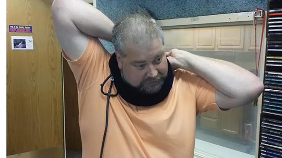 Dave Demonstrates Manual Neck Traction Device [VIDEO]