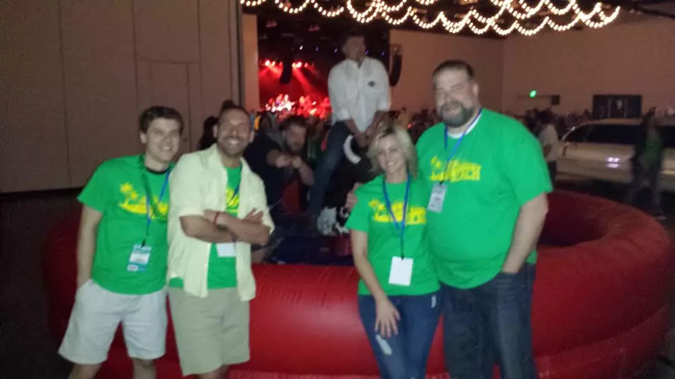 WBKR Crew Takes Turns on the Paddy O Beach Mechanical Bull [VIDEO]