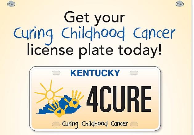 Get Your Curing Childhood Cancer Kentucky License Plate
