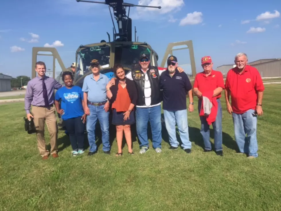 Barb Rides in a Huey Helicopter with Local Veterans at the Owensboro Air Show [VIDEO]