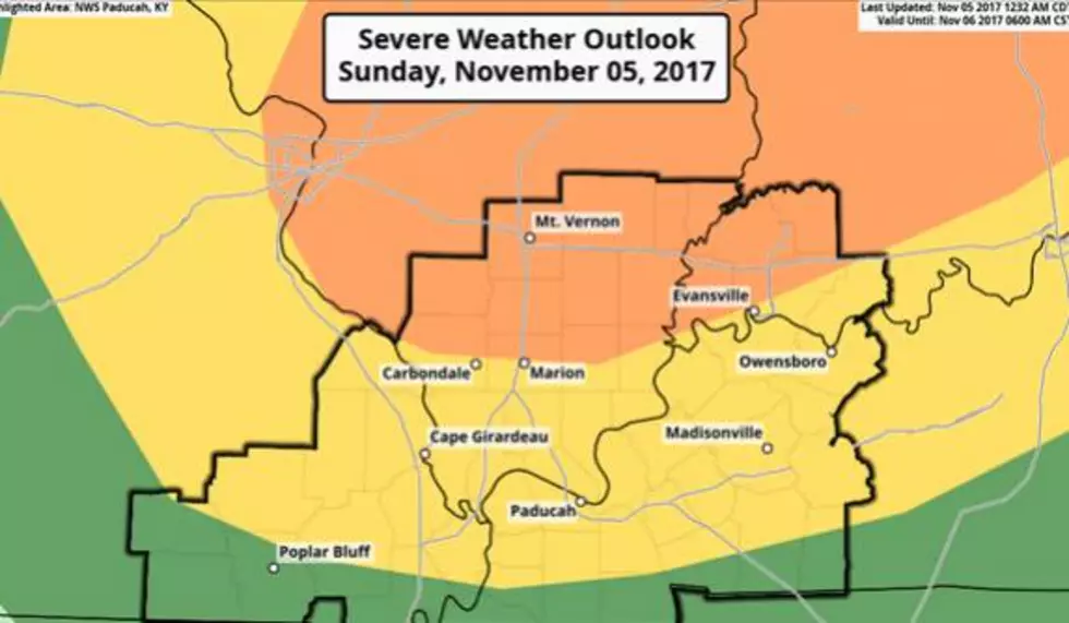 National Weather Service Warns of Ominous Forecast Sunday Evening