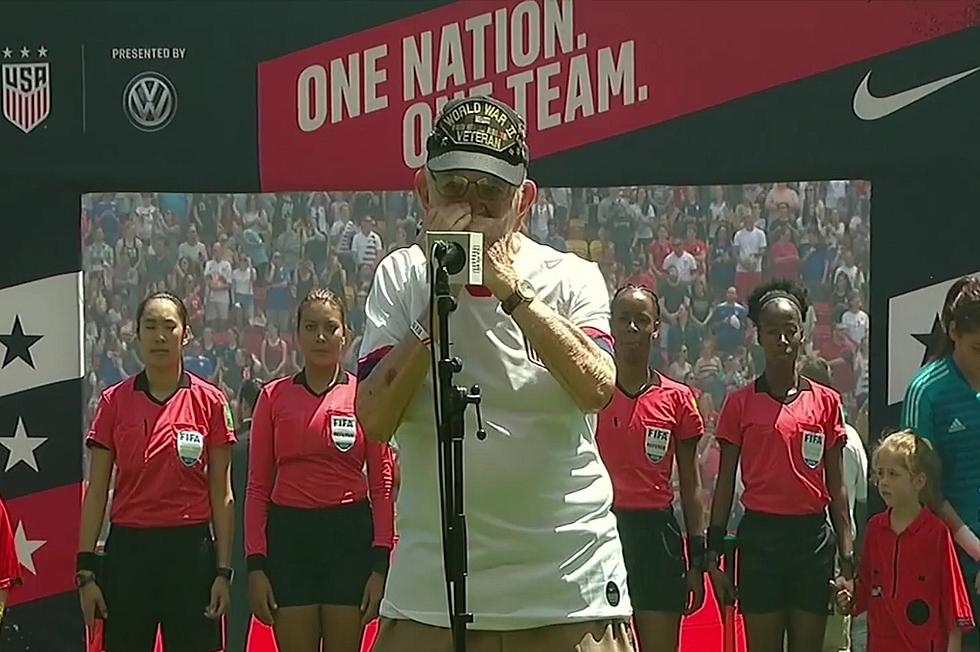 96-Year-Old WWII Vet Plays National Anthem on Harmonica [VIDEO]