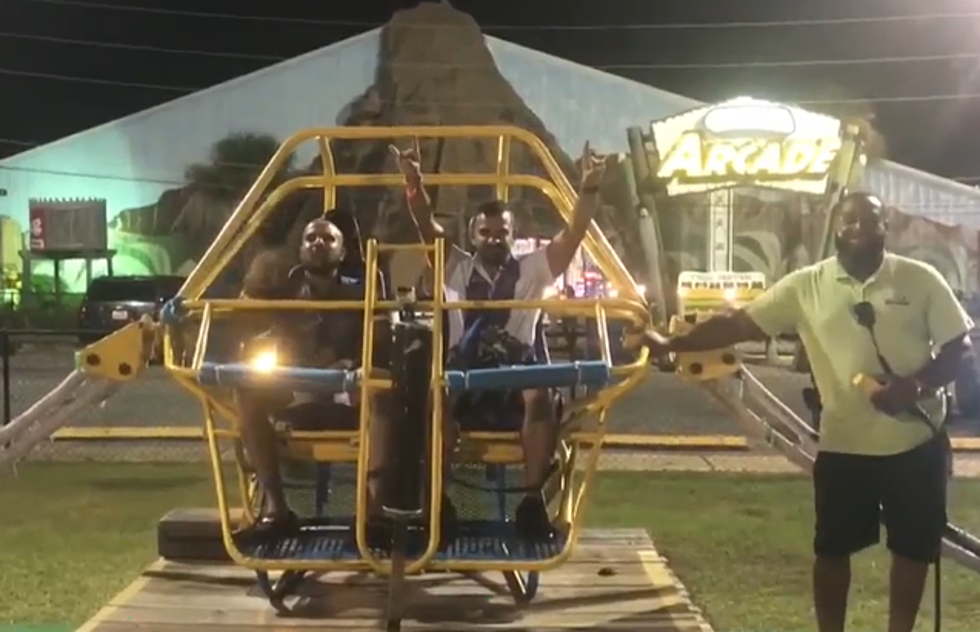 Wire Snaps On Sling Shot Ride In Panama City Beach (VIDEO)
