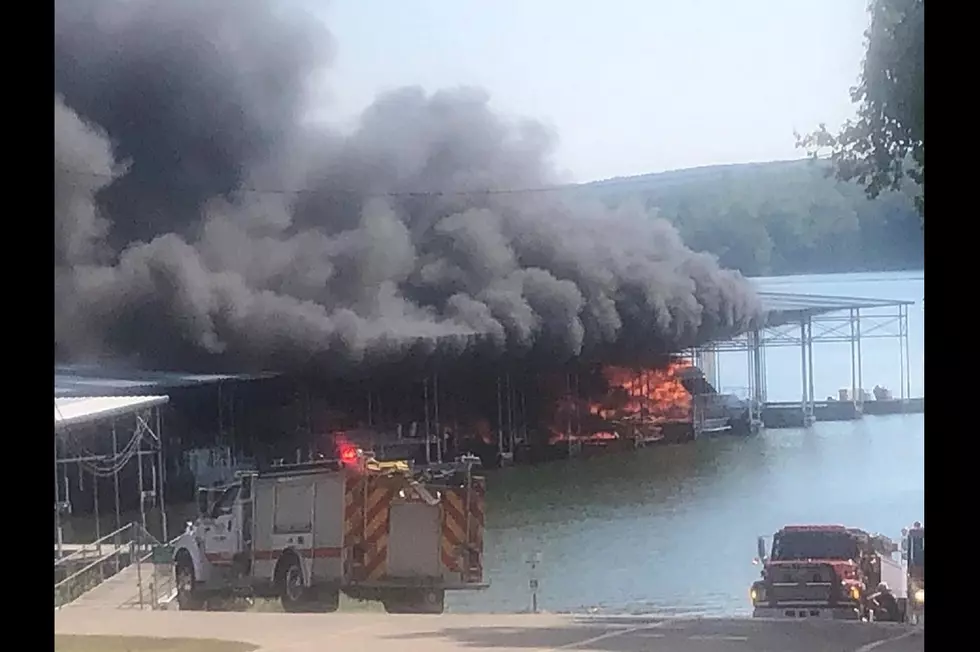 One Man Severely Injured After Huge Kentucky Lake Marina Fire [PHOTOS]
