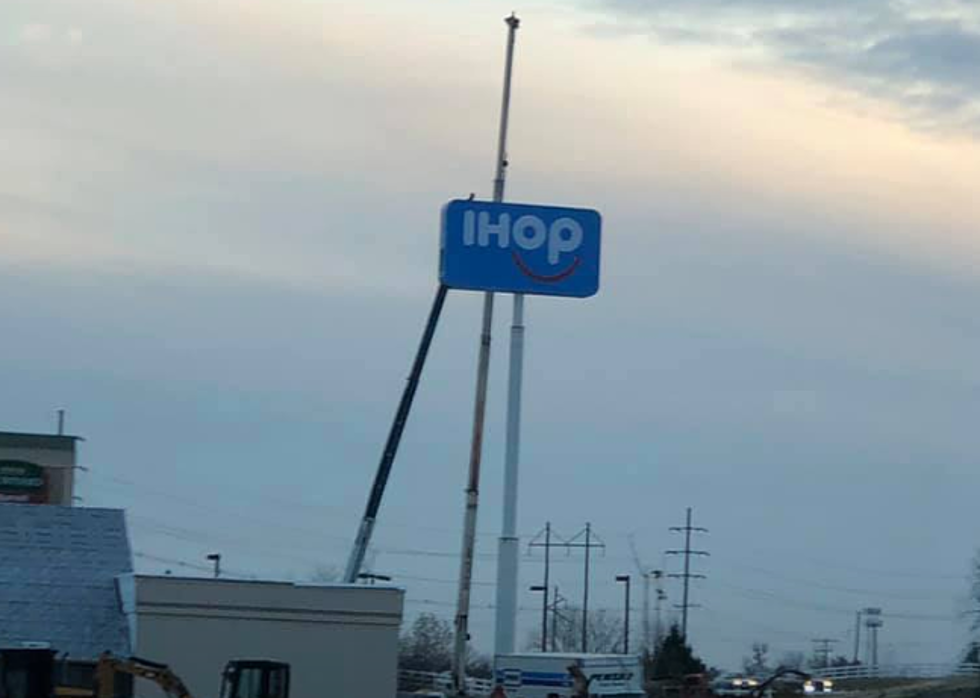 IHOP Restaurant Sign Goes Up