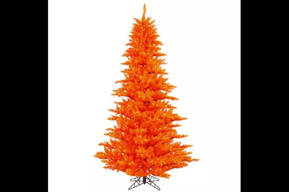 Who's Ready for Bright Orange Halloween Christmas Trees?