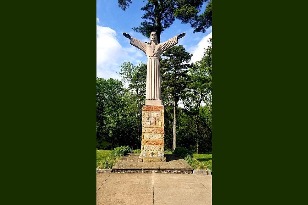 ‘Christ of the Ohio’ Rises High Above Troy, Indiana and the Mighty Ohio River