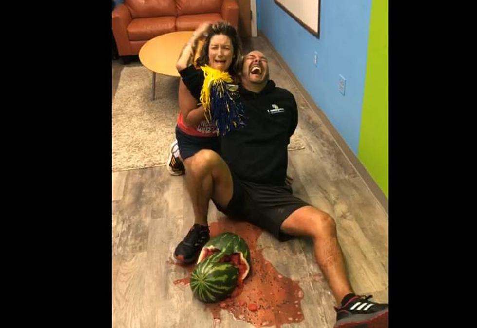 Chad & Angel Try to Smash Watermelons with Their Thighs [Video]