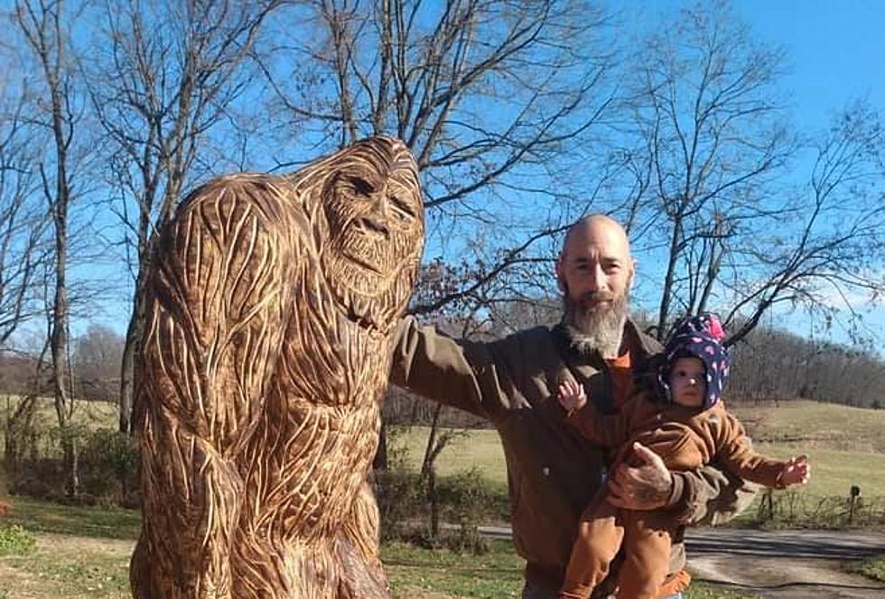 Indiana Chainsaw Artist Carves Incredible and Scary Replica of Bigfoot