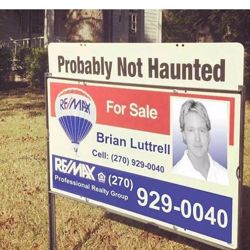 Local Realtor Celebrates Halloween with Probably Not Haunted Signs