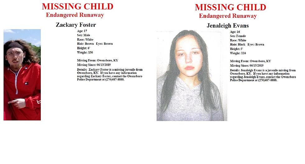 Owensboro Police Searching for Missing Juveniles