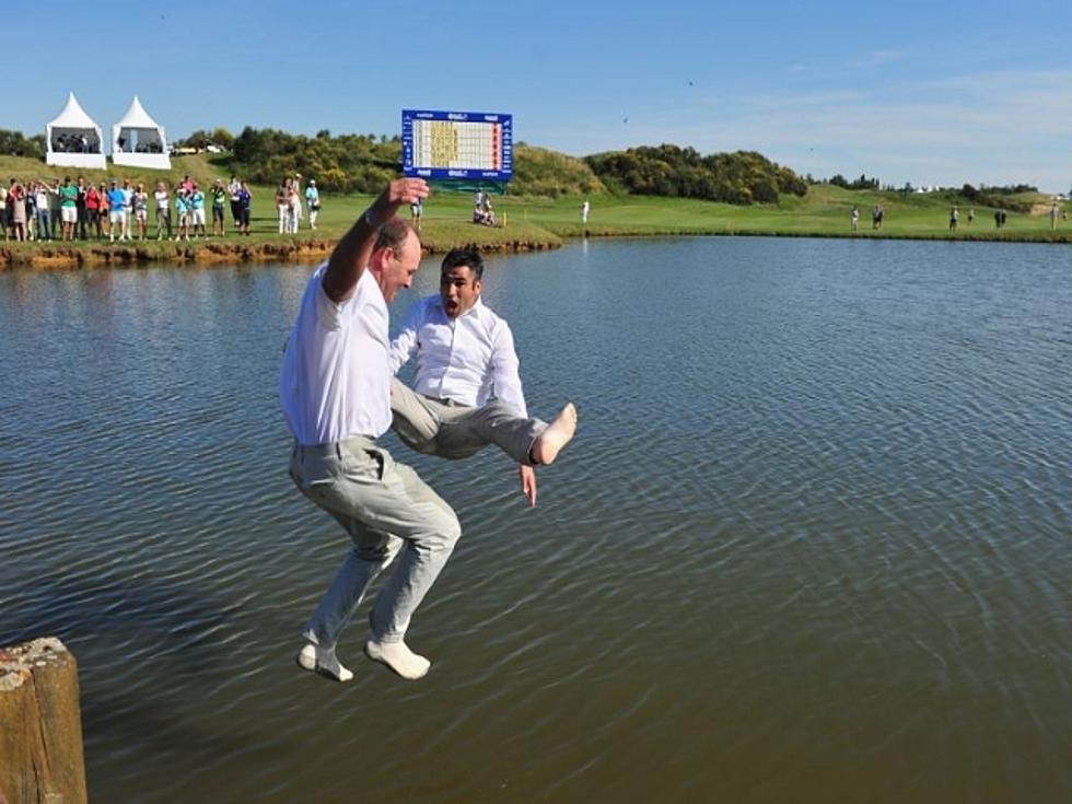 Golfer’s Victory Celebration Ends With Broken Shin [VIDEO]