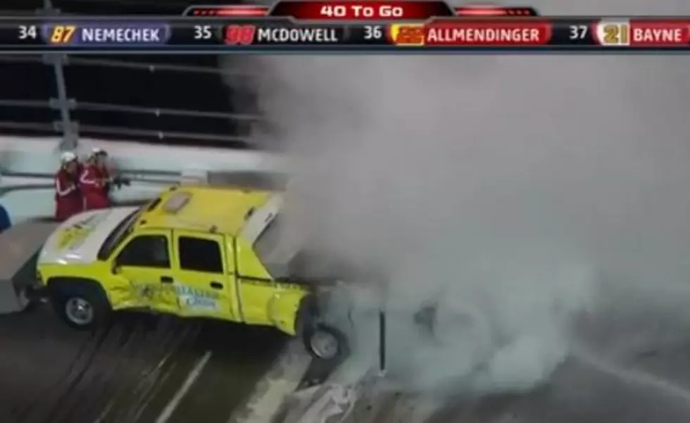 Juan Pablo Montoya Crashes Into Safety Truck During Daytona 500 [VIDEO]