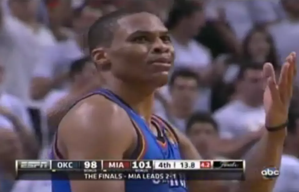 Russell Westbrook Commits Boneheaded Foul In Game 4 [VIDEO]